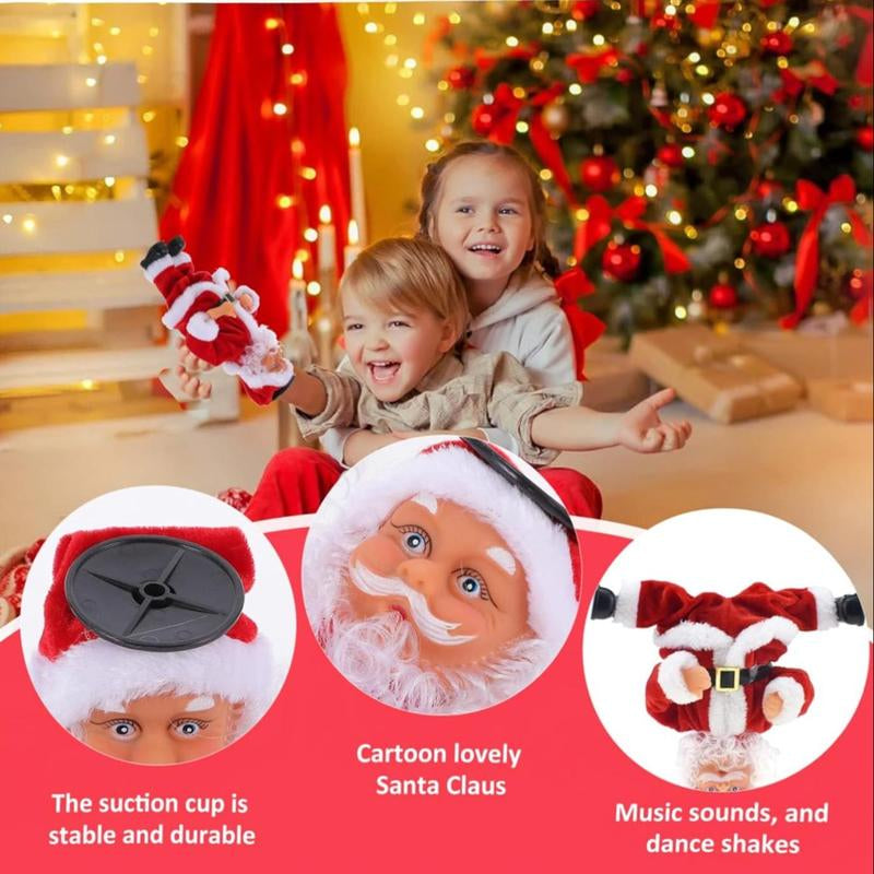 Electric Santa Claus Plush Toy – Dancing & Singing Christmas Decoration with Handstand Trick, Fun Gift for Kids & New Year Décor