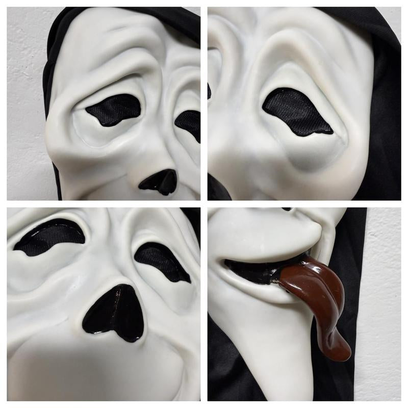 Scary Ghost Mask – Halloween Costume Headgear & Party Prop for Pranks, Roleplay & Events