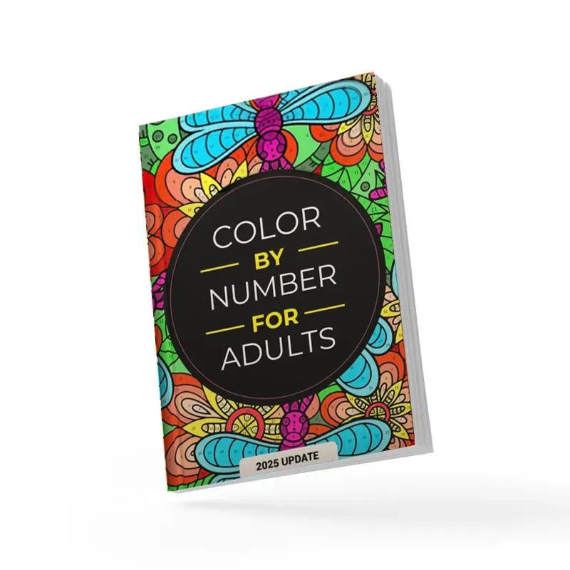 Color by Number for Adults – 75 Beautiful Pictures for Relaxation, Stress Relief & Fun Coloring