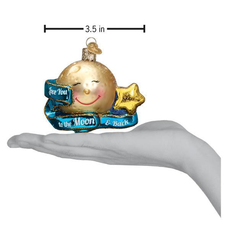 “Love You to the Moon & Back” Ornament – Romantic Hanging Decoration & Gift for Christmas, Anniversary or Valentine’s Day