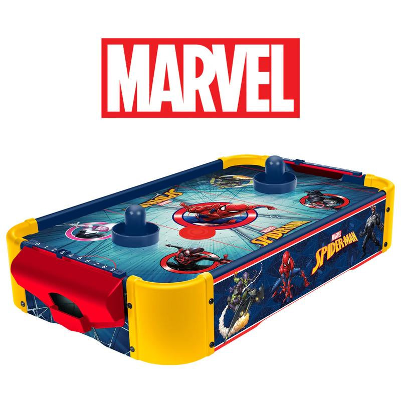 Marvel Spider-Man Wooden Air Hockey Table β Official Licensed Spidey & Friends Game for Kids Ages 4+