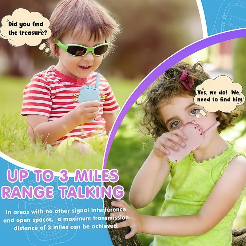 Aontess Kids Video Walkie Talkies – 2 Pack Long Range Toys with Camera, No Internet Needed, Gift for Boys & Girls Ages 3–12