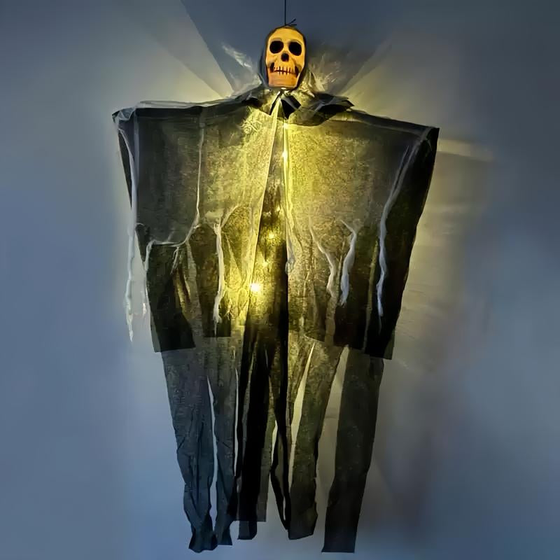 Halloween Hanging Skeleton Ghost – Spooky Indoor & Outdoor Decoration for Yard, Home & Party