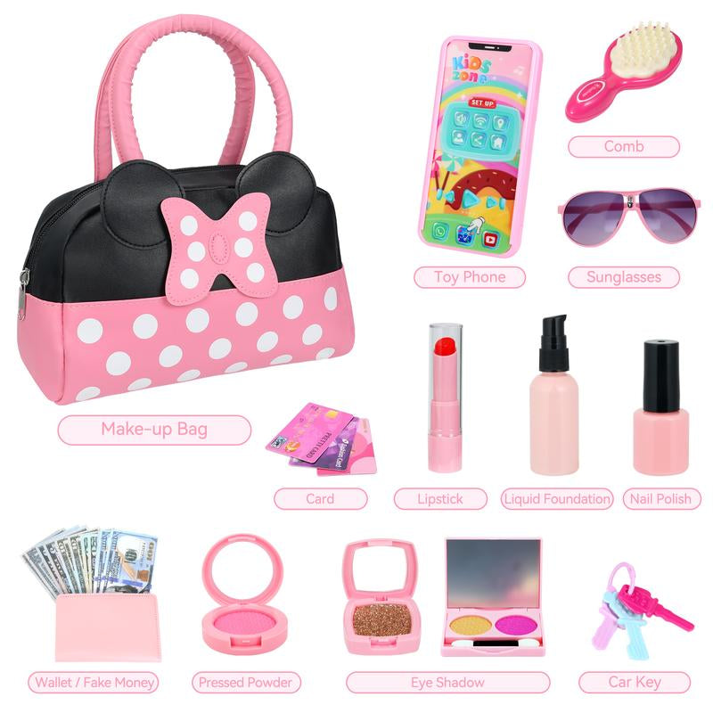 Toddler Princess Playhouse Purse Toy with Accessories – Kids’ Makeup & Roleplay Gift for Girls Ages 3–6, Perfect for Easter or Birthdays