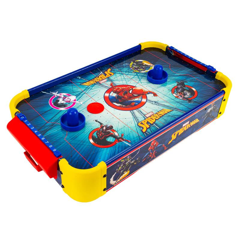 Marvel Spider-Man Wooden Air Hockey Table β Official Licensed Spidey & Friends Game for Kids Ages 4+