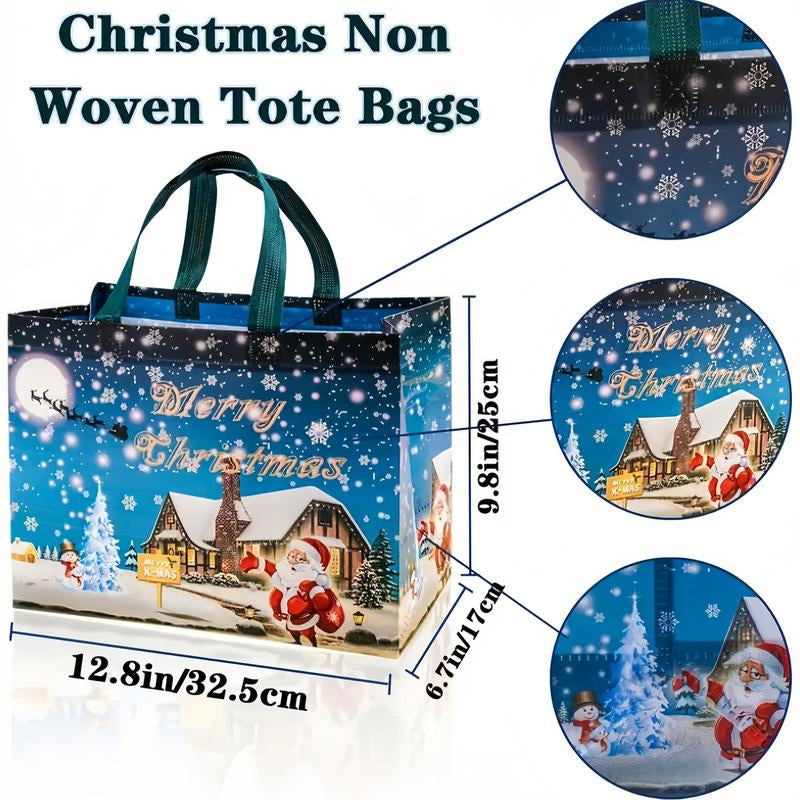 Large Reusable Christmas Gift Bags β Durable Holiday Tote Bags for Presents & Party Favors