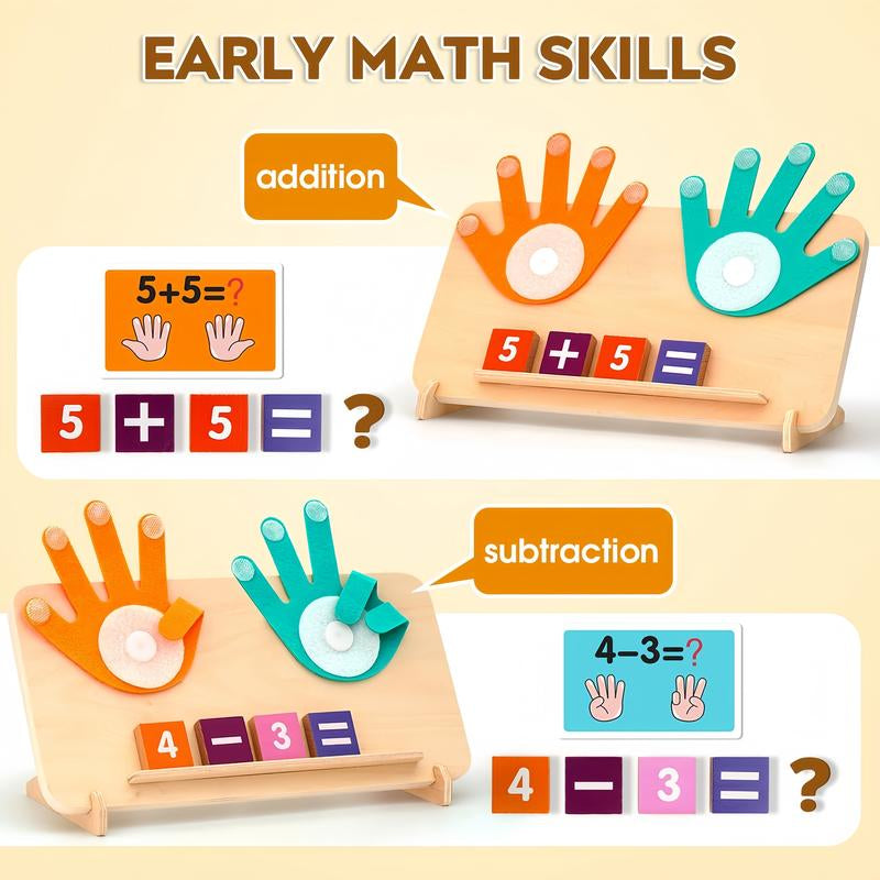 Montessori Math Toys for Toddlers 2–5 – Wooden Counting Blocks & Number Learning Set for Preschool & Early Education