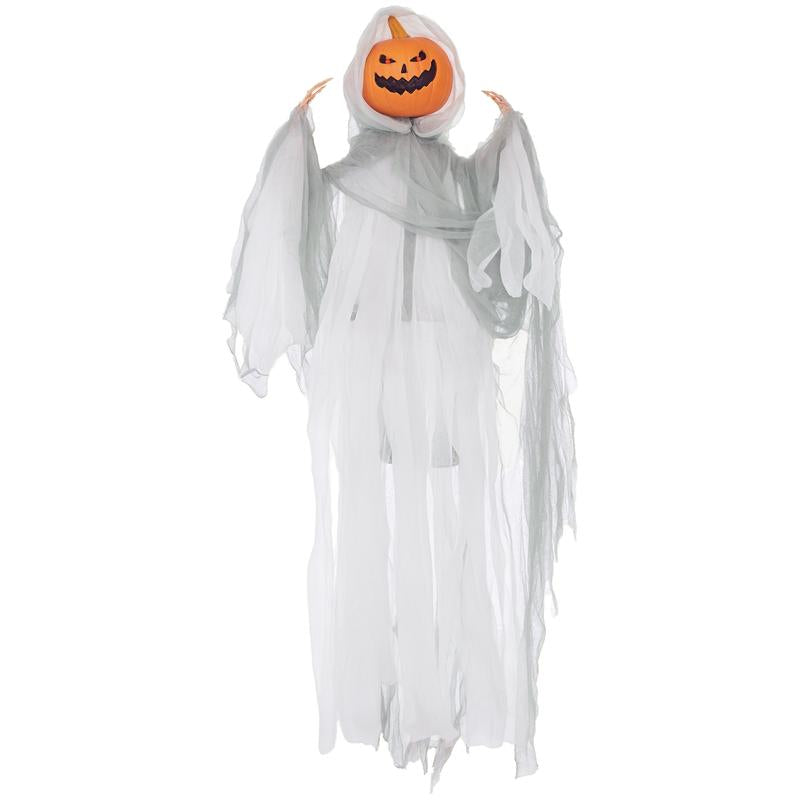 Life-Size Halloween Animatronic Decoration – Ghost, Clown or Witch Prop with Light-Up Eyes, Spooky Sounds & Motion Activation