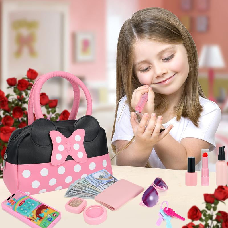 Toddler Princess Playhouse Purse Toy with Accessories – Kids’ Makeup & Roleplay Gift for Girls Ages 3–6, Perfect for Easter or Birthdays