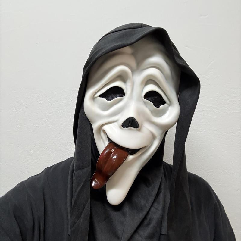 Scary Ghost Mask – Halloween Costume Headgear & Party Prop for Pranks, Roleplay & Events