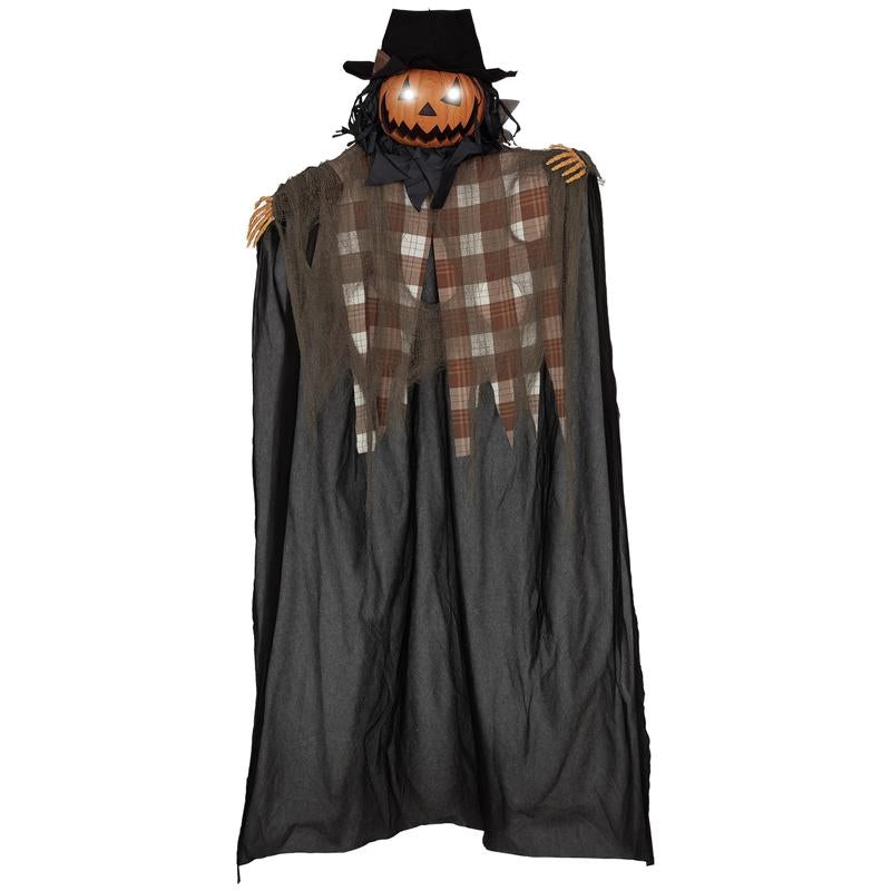 Life-Size Halloween Animatronic Decoration – Ghost, Clown or Witch Prop with Light-Up Eyes, Spooky Sounds & Motion Activation