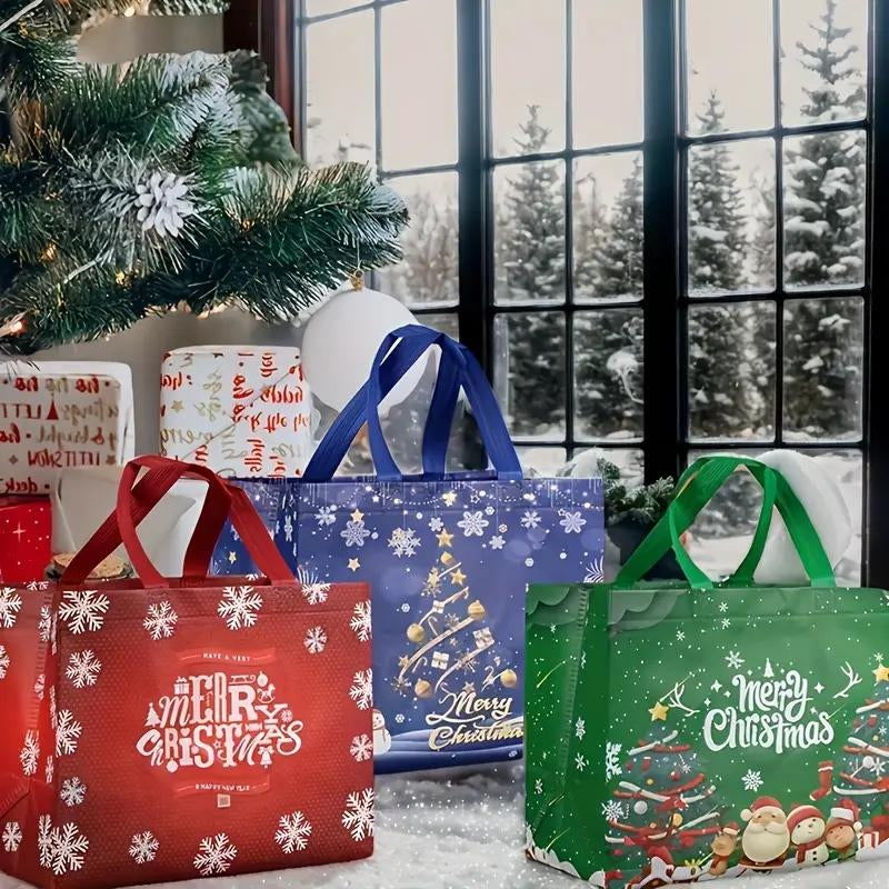 Large Reusable Christmas Gift Bags β Durable Holiday Tote Bags for Presents & Party Favors