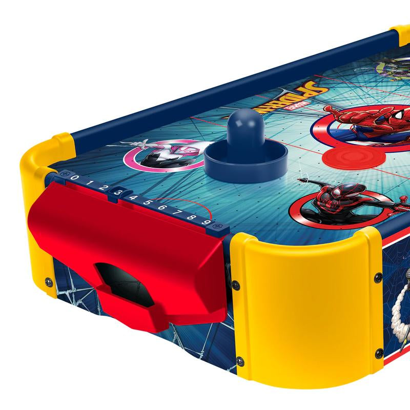 Marvel Spider-Man Wooden Air Hockey Table β Official Licensed Spidey & Friends Game for Kids Ages 4+