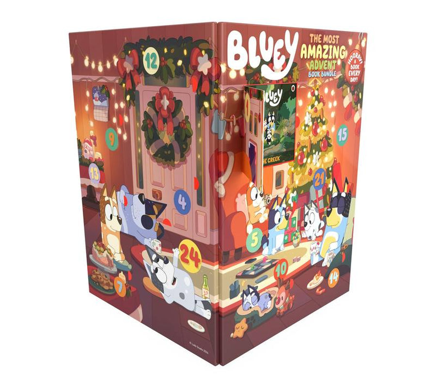 Bluey Advent Calendar Book Bundle – 24 Days of Stories & Surprises, Fun Christmas Countdown Gift for Kids