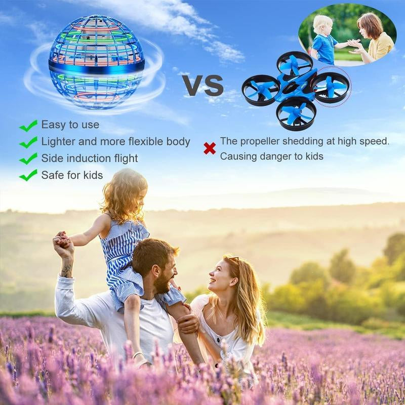 Galaxy Anti-Gravity Boomerang Ball – LED Hover Orb Fly Spinner Toy for Kids, Teens & Adults, Indoor/Outdoor Fun Gift Ages 6+