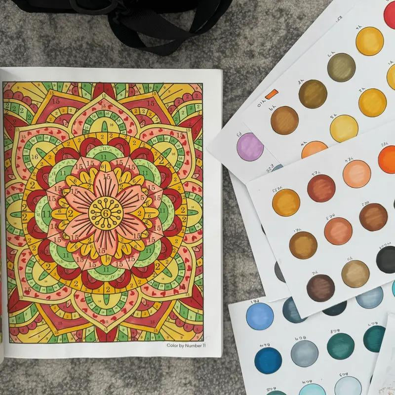 Color by Number for Adults – 75 Beautiful Pictures for Relaxation, Stress Relief & Fun Coloring