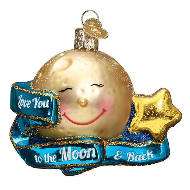 “Love You to the Moon & Back” Ornament – Romantic Hanging Decoration & Gift for Christmas, Anniversary or Valentine’s Day