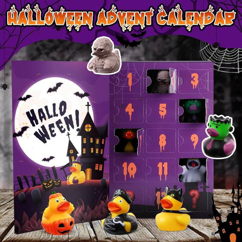24 Pack Halloween Rubber Ducks with Bag – Party Favors, Bath Toys & Goodie Bag Fillers for Kids, Girls & Boys