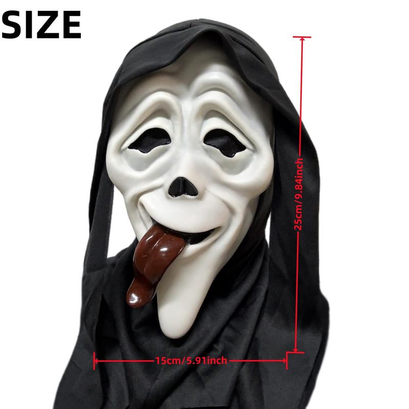 Scary Ghost Mask – Halloween Costume Headgear & Party Prop for Pranks, Roleplay & Events