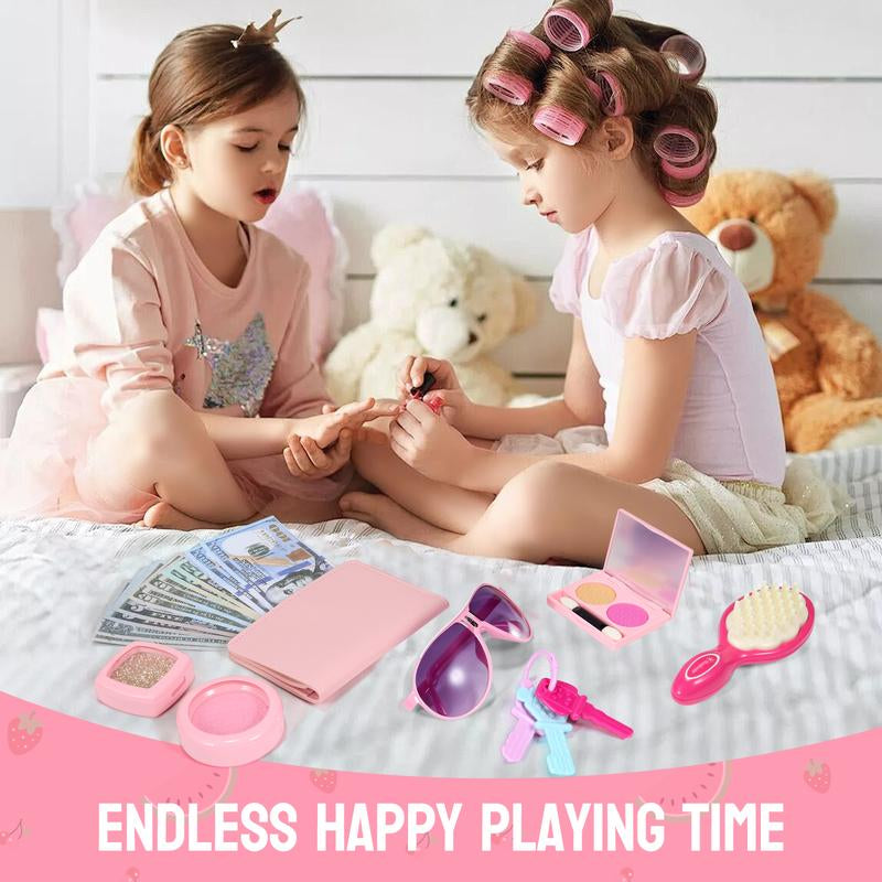 Toddler Princess Playhouse Purse Toy with Accessories – Kids’ Makeup & Roleplay Gift for Girls Ages 3–6, Perfect for Easter or Birthdays
