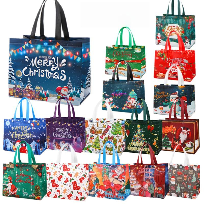 Large Reusable Christmas Gift Bags β Durable Holiday Tote Bags for Presents & Party Favors