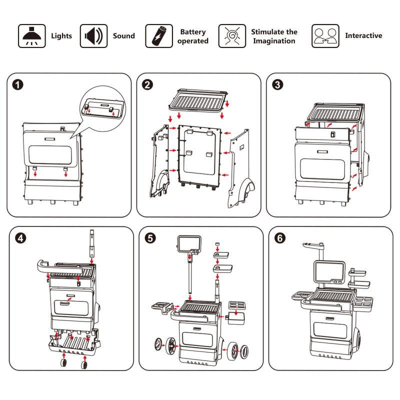 Doctor Playset – Pretend Medical Station Toy with Stethoscope & Accessories, Role Play Gift for Boys & Girls