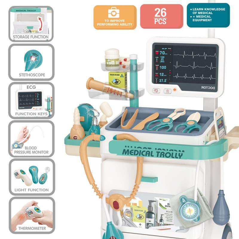 Doctor Playset – Pretend Medical Station Toy with Stethoscope & Accessories, Role Play Gift for Boys & Girls