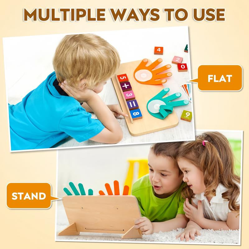 Montessori Math Toys for Toddlers 2–5 – Wooden Counting Blocks & Number Learning Set for Preschool & Early Education