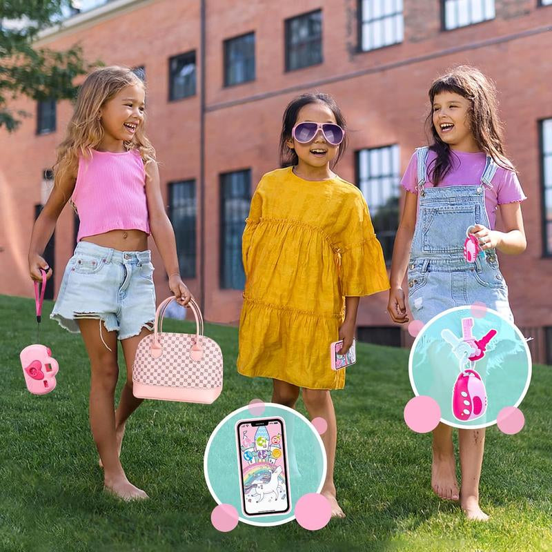 Toddler Play Purse for Girls – 35PCS Princess Pretend Play Set with Handbag, Camera, Phone & Accessories, Gift for Ages 3–6+