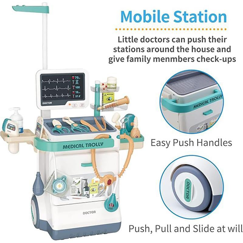Doctor Playset – Pretend Medical Station Toy with Stethoscope & Accessories, Role Play Gift for Boys & Girls