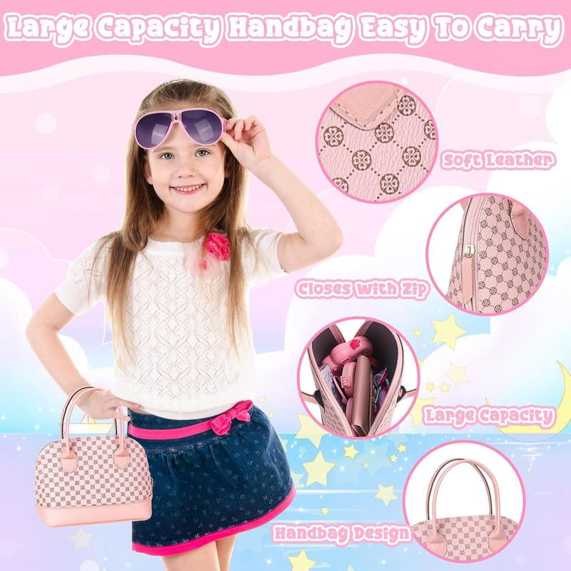 Toddler Play Purse for Girls – 35PCS Princess Pretend Play Set with Handbag, Camera, Phone & Accessories, Gift for Ages 3–6+