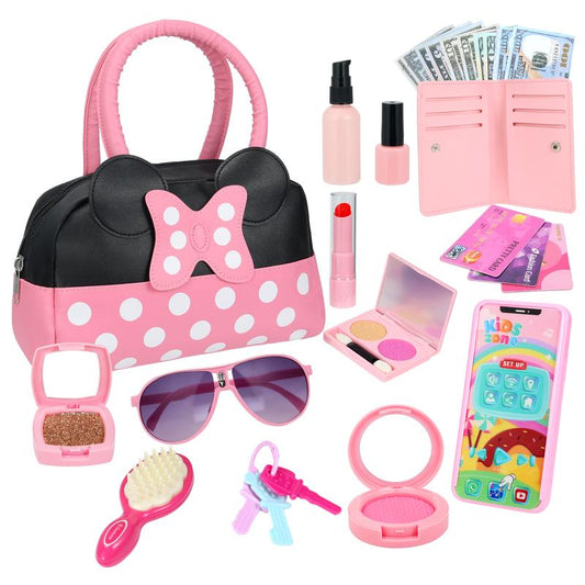 Toddler Princess Playhouse Purse Toy with Accessories – Kids’ Makeup & Roleplay Gift for Girls Ages 3–6, Perfect for Easter or Birthdays