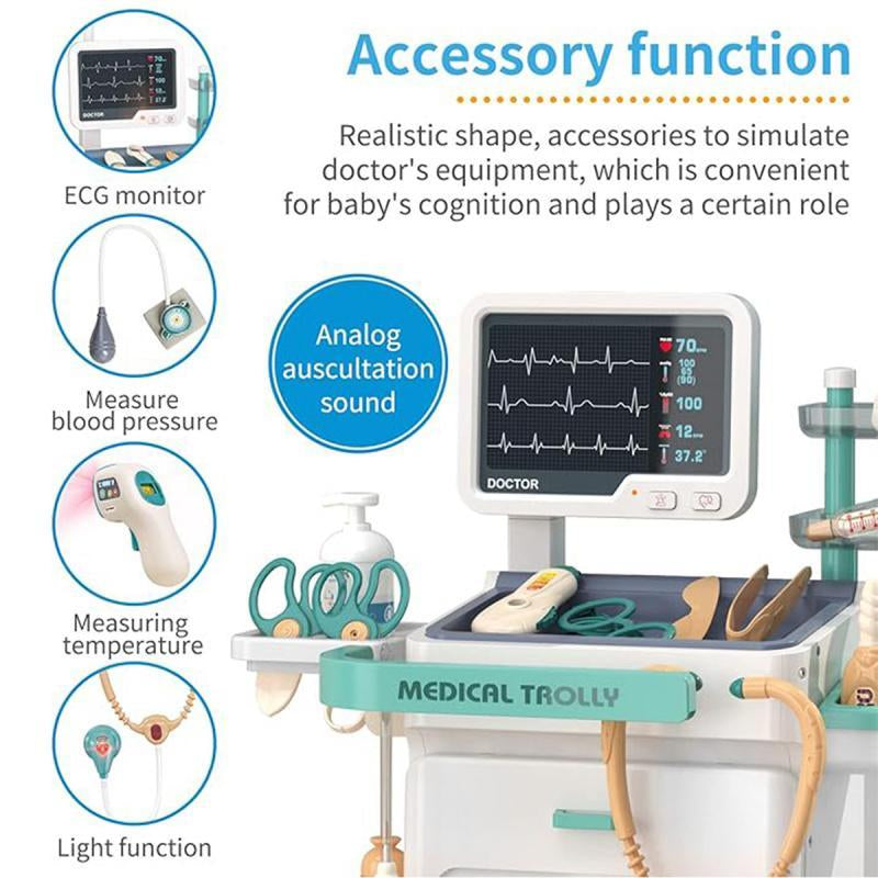 Doctor Playset – Pretend Medical Station Toy with Stethoscope & Accessories, Role Play Gift for Boys & Girls